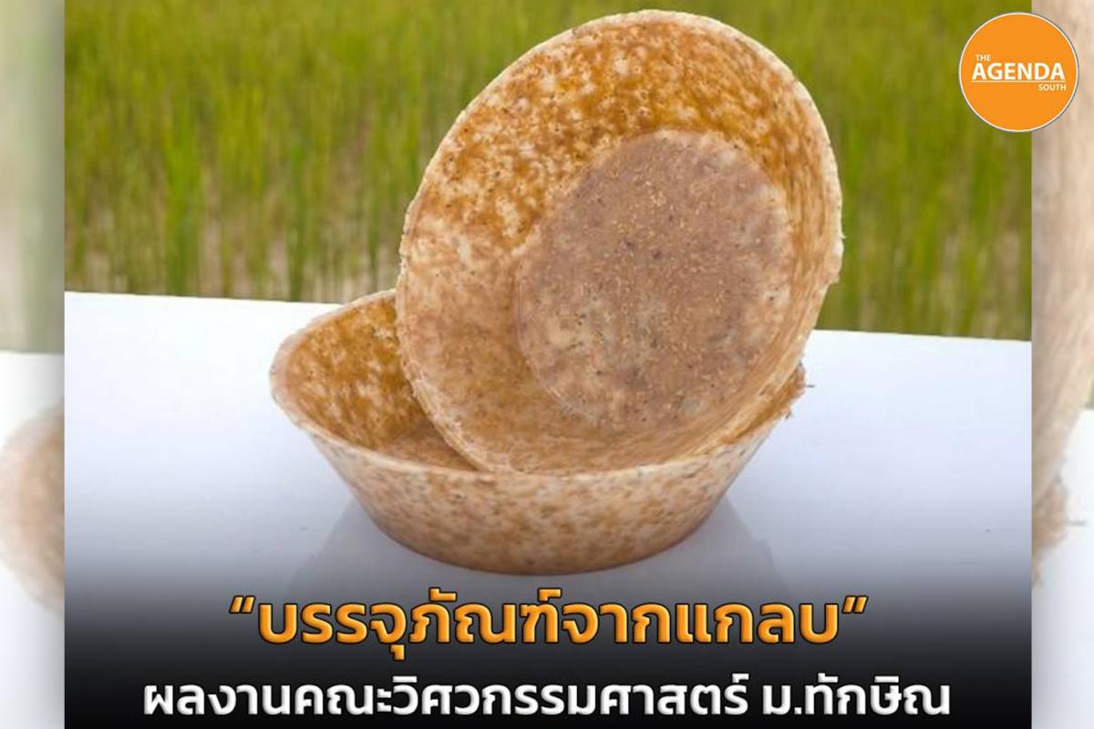 บรรจุภัณฑ์จากแกลบ ผลงานนักวิจัย คณะวิศวกรรมศาสตร์ ม.ทักษิณ